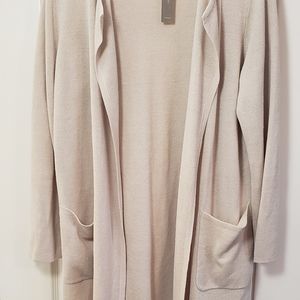 J crew Juliette collar-less sweater blazer Medium